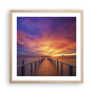 Pôster com moldura de carvalho claro - Sem fim - 50x50 cm