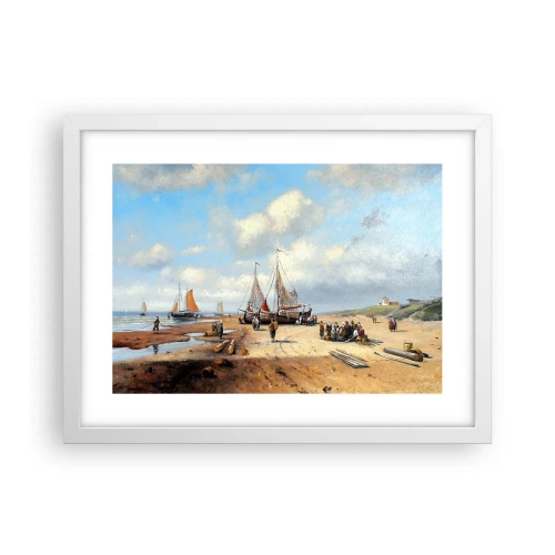 Pôster em moldura branca - Pós-caça bem-sucedida - 40x30 cm