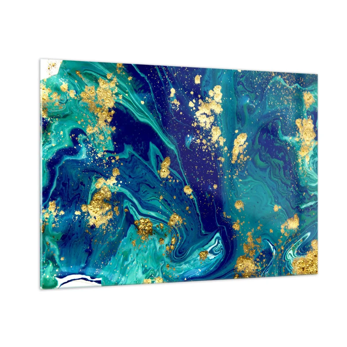 Quadro em vidro - Flocos de sol  - 100x70 cm