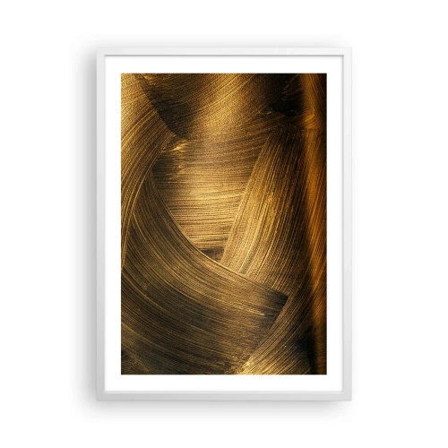 Pôster em moldura branca - No labirinto dourado - 50x70 cm