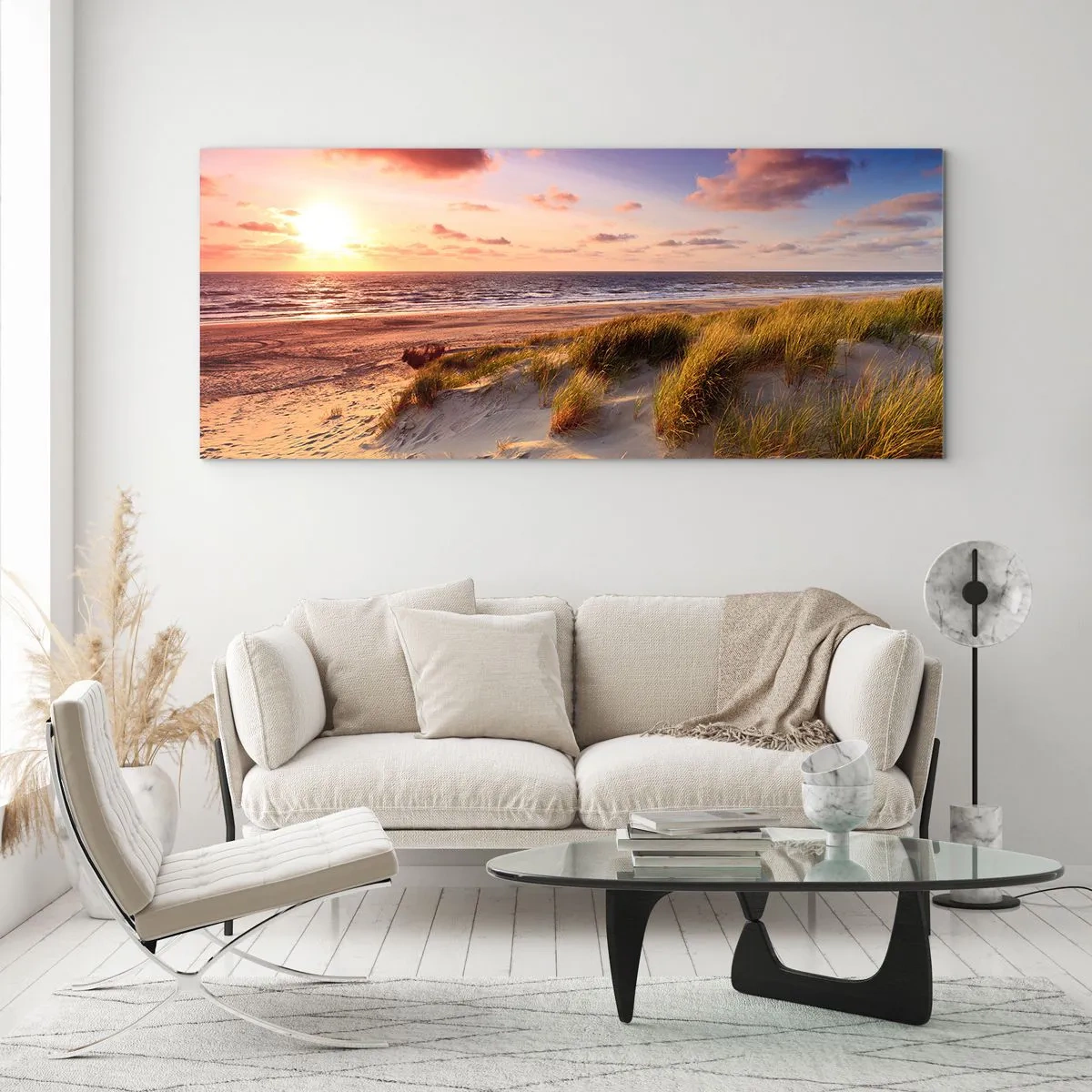 Quadro em vidro - Ar com cheiro de verão - 100x40 cm