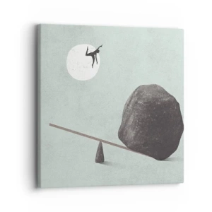 Quadro em tela - Um sonho tornado realidade - 30x30 cm