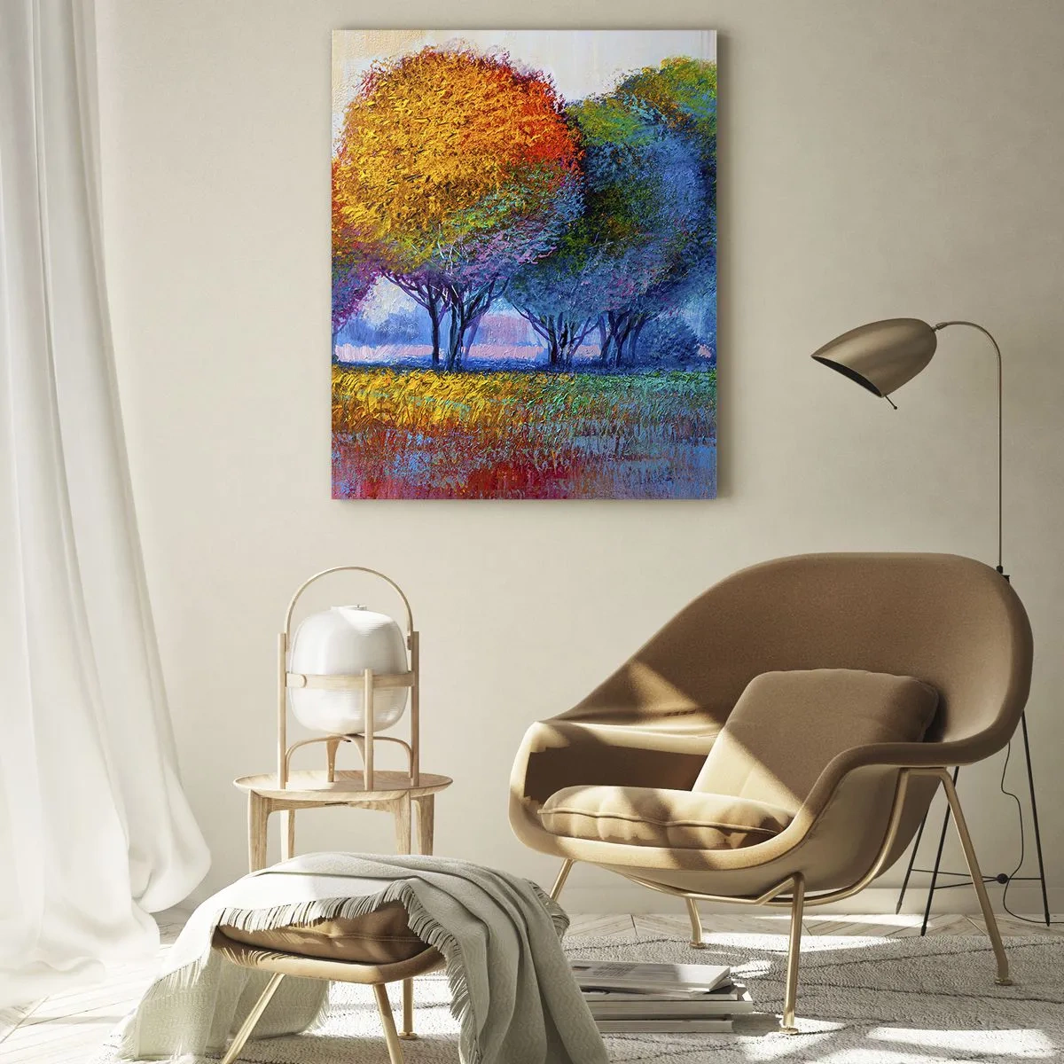 Quadro em vidro - Um amontoado de cores lascivas - 50x70 cm
