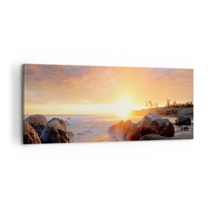 Quadro em tela - A brisa luminosa da noite - 100x40 cm