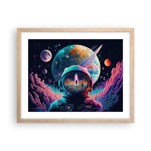 Pôster com moldura de carvalho claro - Os filósofos não sonharam com isso - 50x40 cm