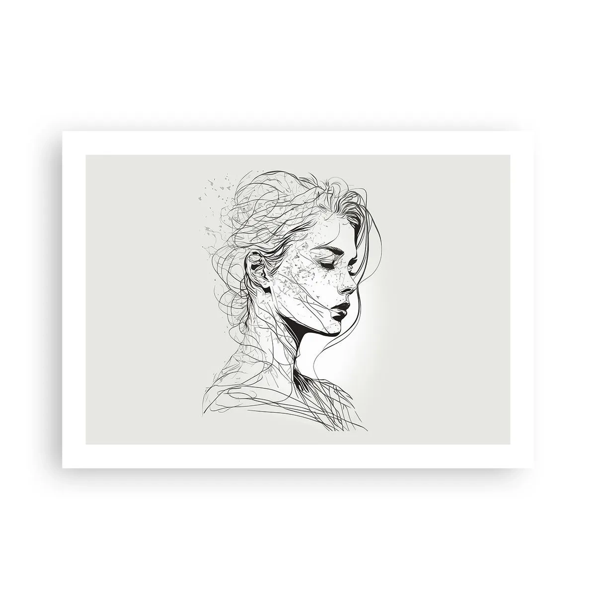 Pôster - Retrato em pensamento - 70x50 cm