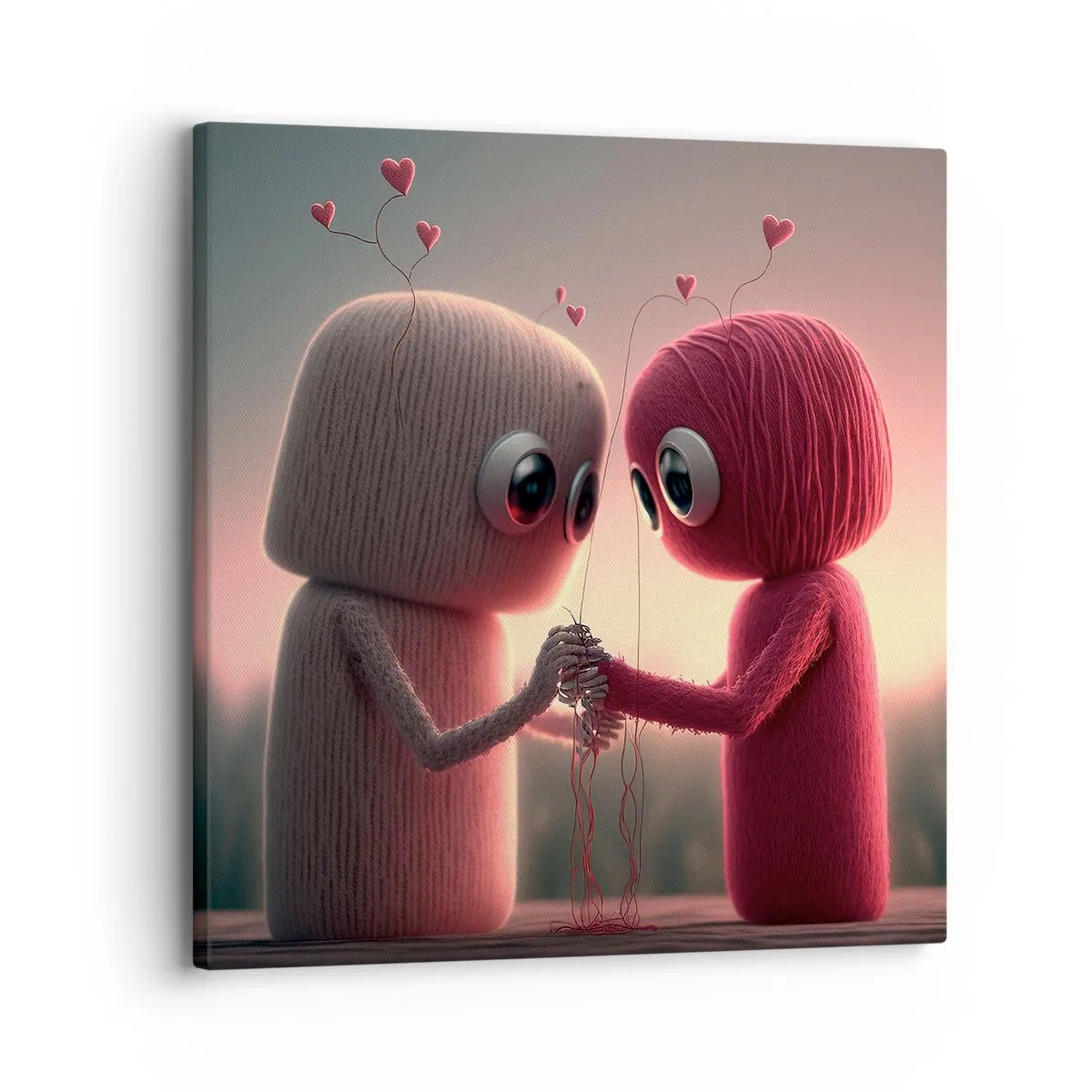 Quadro em tela - Todos podem amar - 30x30 cm