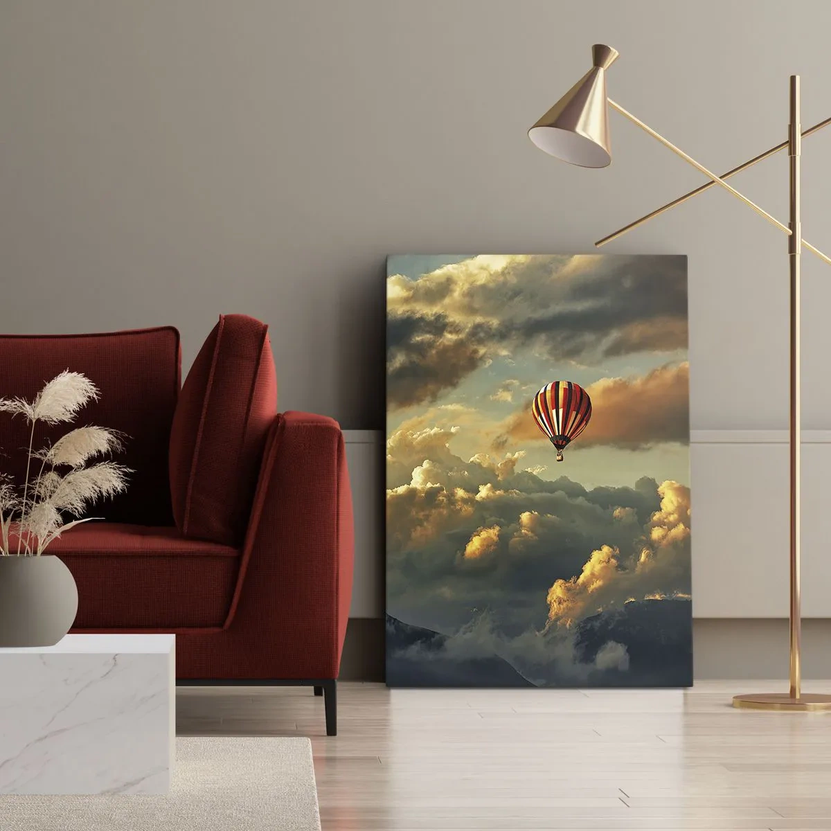 Quadro em tela - Eu voo porque sou livre - 50x70 cm