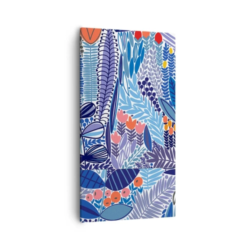 Quadro em tela - Jardim Havaiano - 55x100 cm