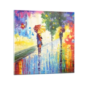 Quadro em vidro - E tudo está claro - 70x70 cm