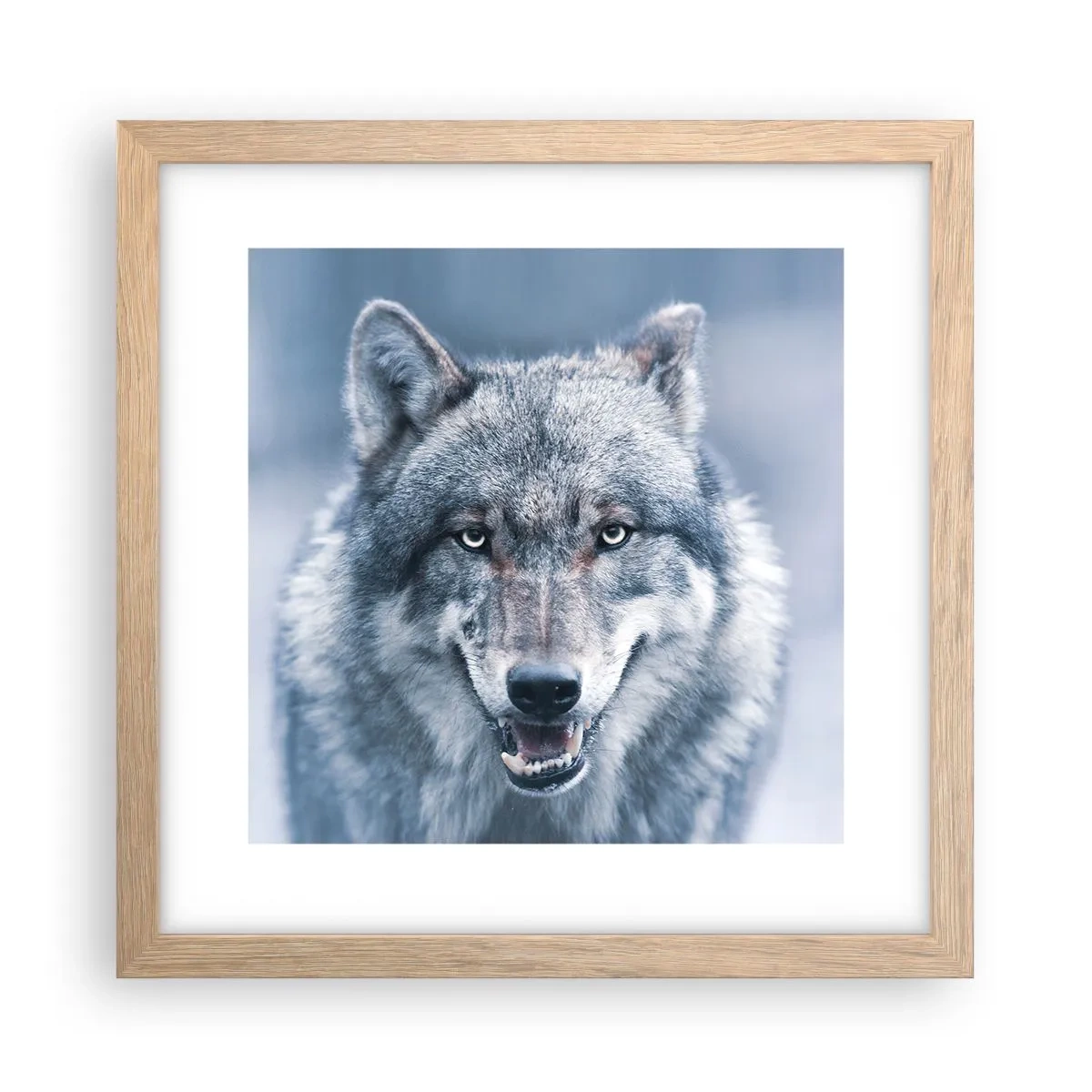 Pôster com moldura de carvalho claro - Vai aceitar o desafio? - 30x30 cm