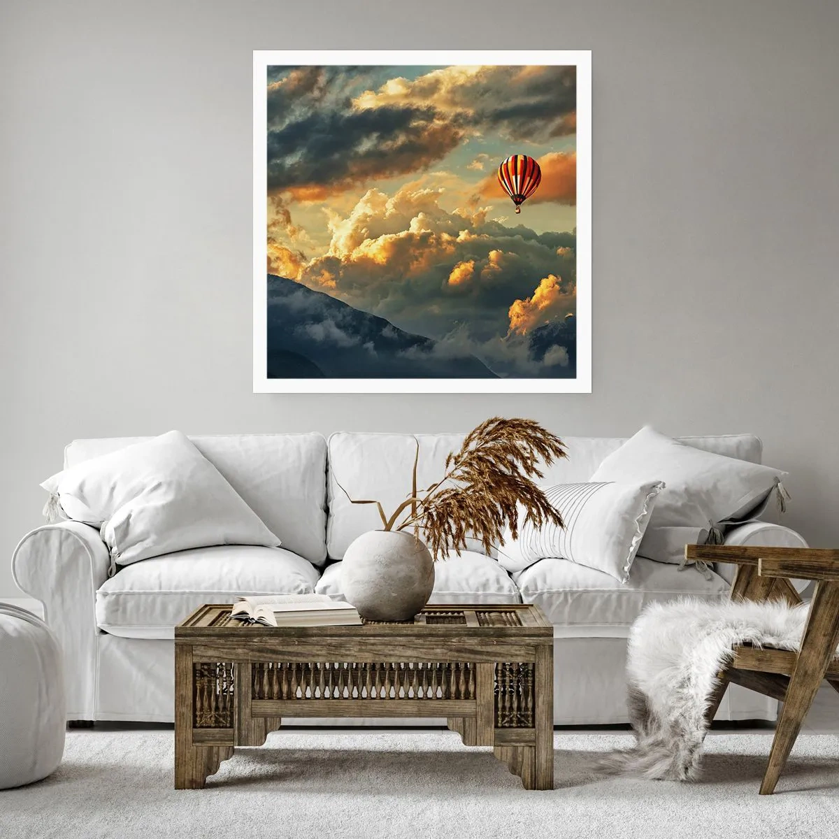 Pôster - Eu voo porque sou livre - 60x60 cm