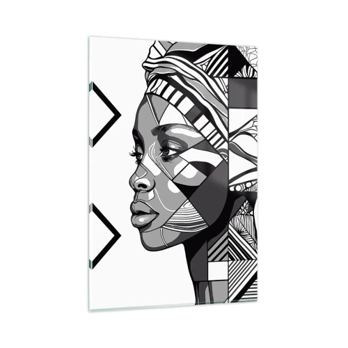 Quadro em vidro - Retrato étnico - 80x120 cm