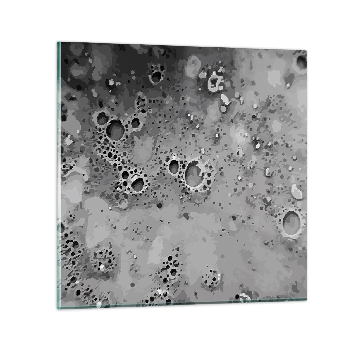 Quadro em vidro - Como uma paisagem lunar - 50x50 cm