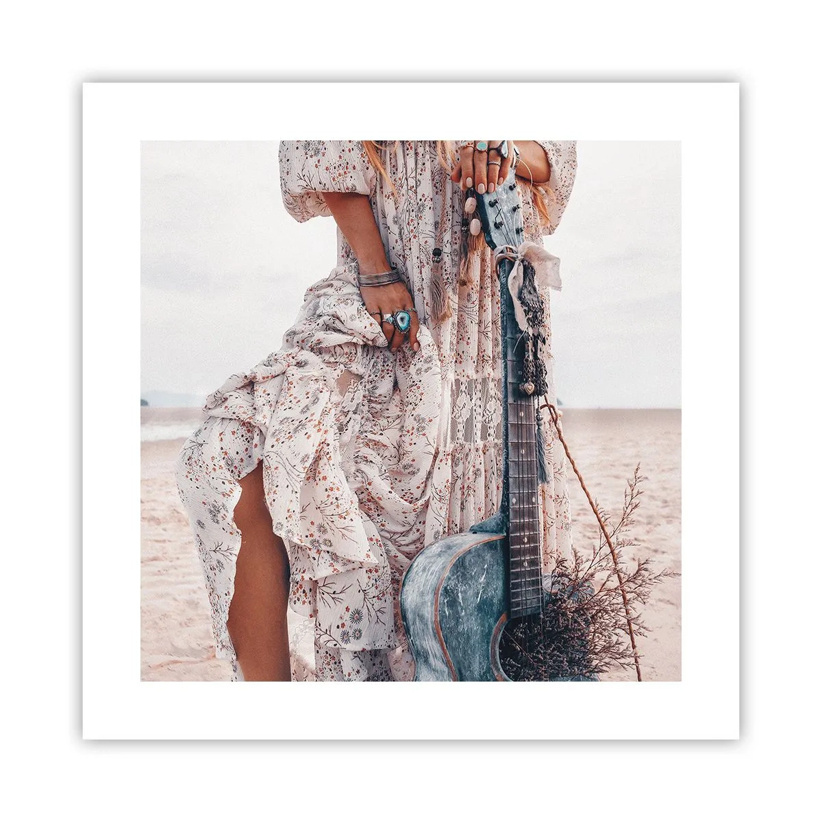 Pôster - Flores a caminho - 40x40 cm