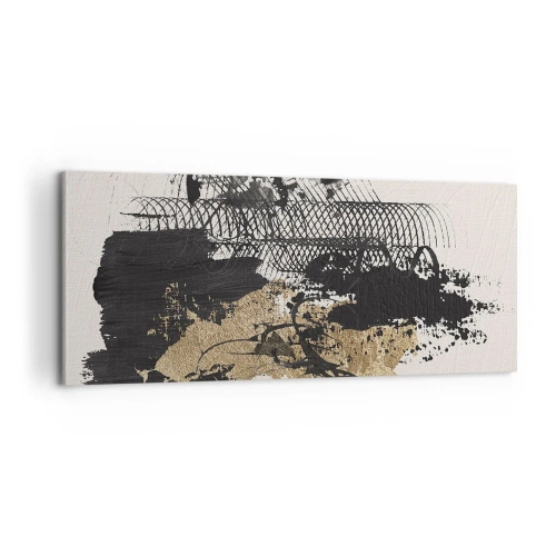 Quadro em tela - Composição com paixão - 100x40 cm