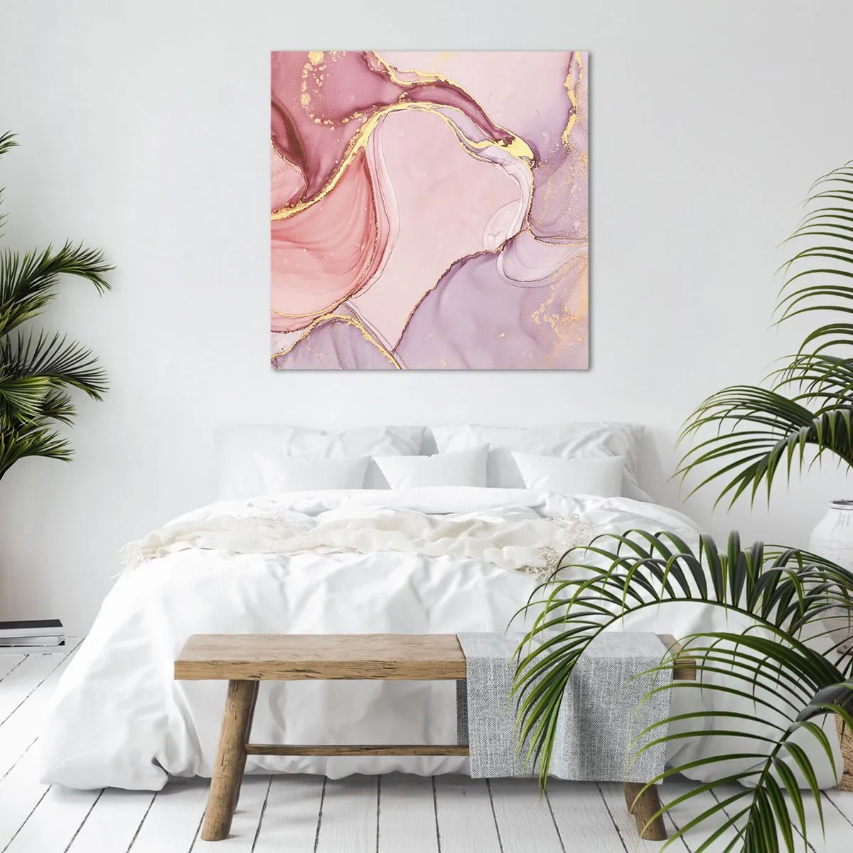 Quadro em tela - Carícia das cores - 30x30 cm