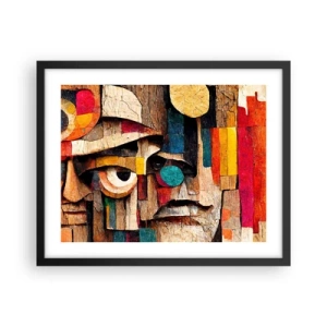 Pôster com moldura preta - Vejo-te... - 50x40 cm