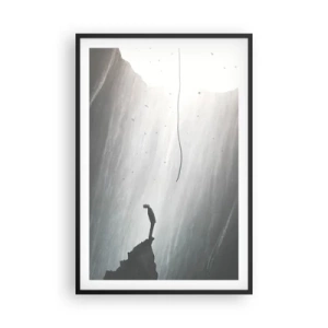 Pôster com moldura preta - Sempre há uma saída - 61x91 cm