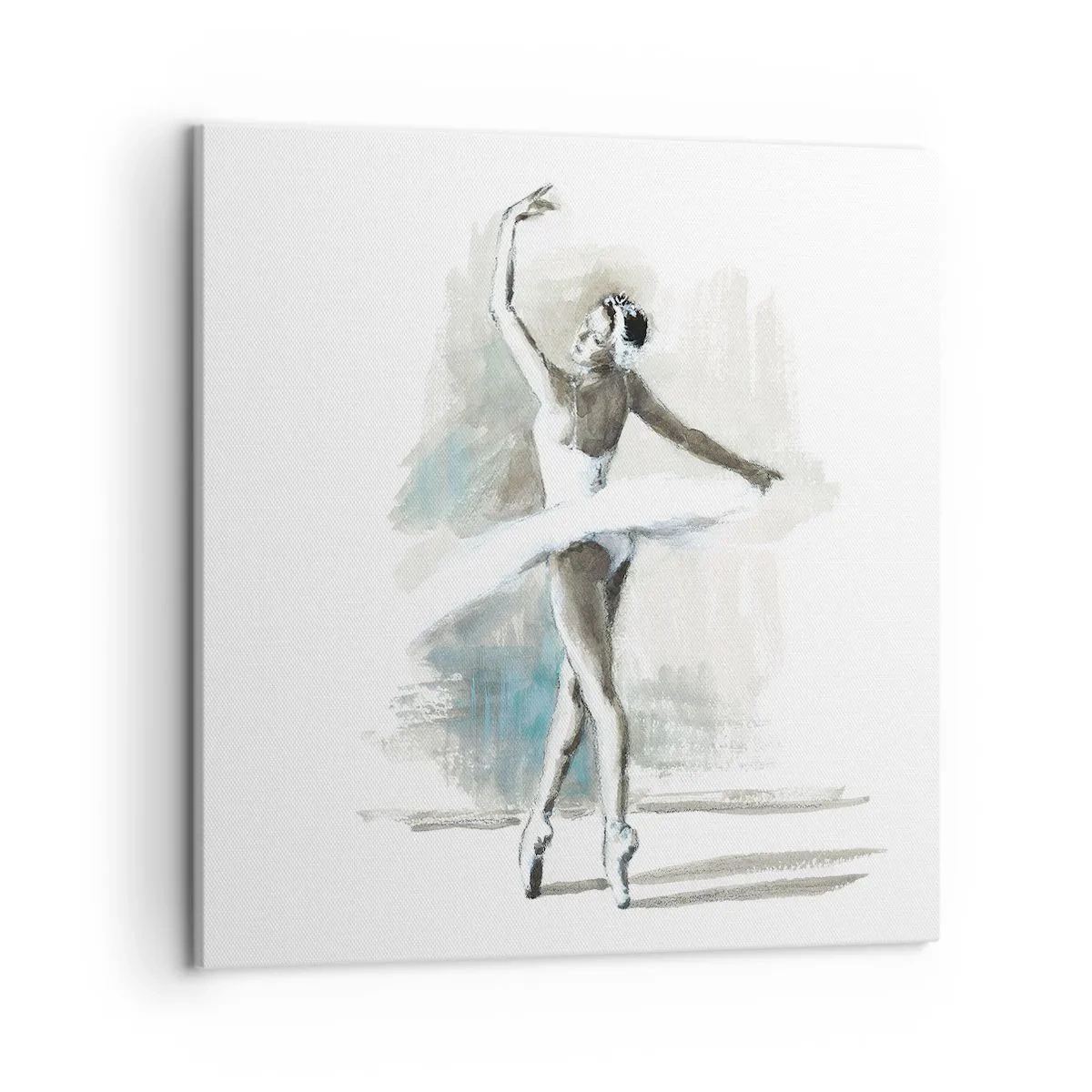 Quadro em tela - Encantada num cisne - 50x50 cm