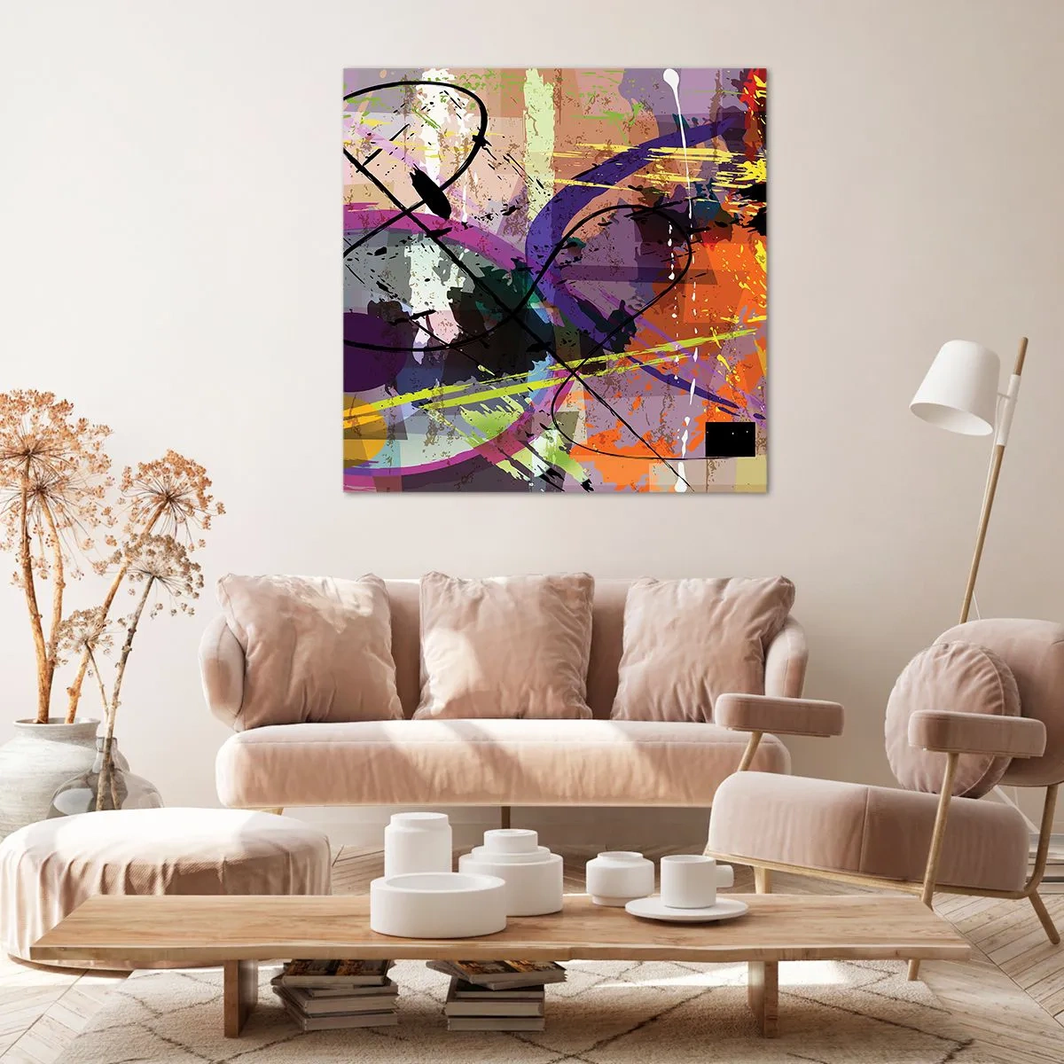 Quadro em tela - Pode ir direto ou ao redor - 30x30 cm