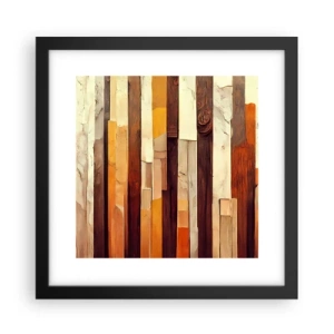 Pôster com moldura preta - Hino das árvores da floresta - 30x30 cm