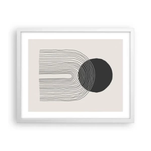 Pôster em moldura branca - Tremores e confiança - 50x40 cm