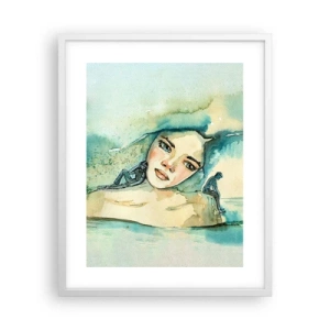 Pôster em moldura branca - Am I blue? - 40x50 cm