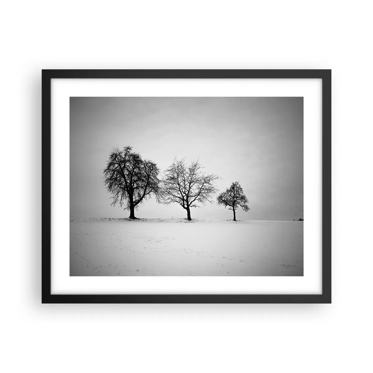 Pôster com moldura preta - Com que sonham elas? - 50x40 cm