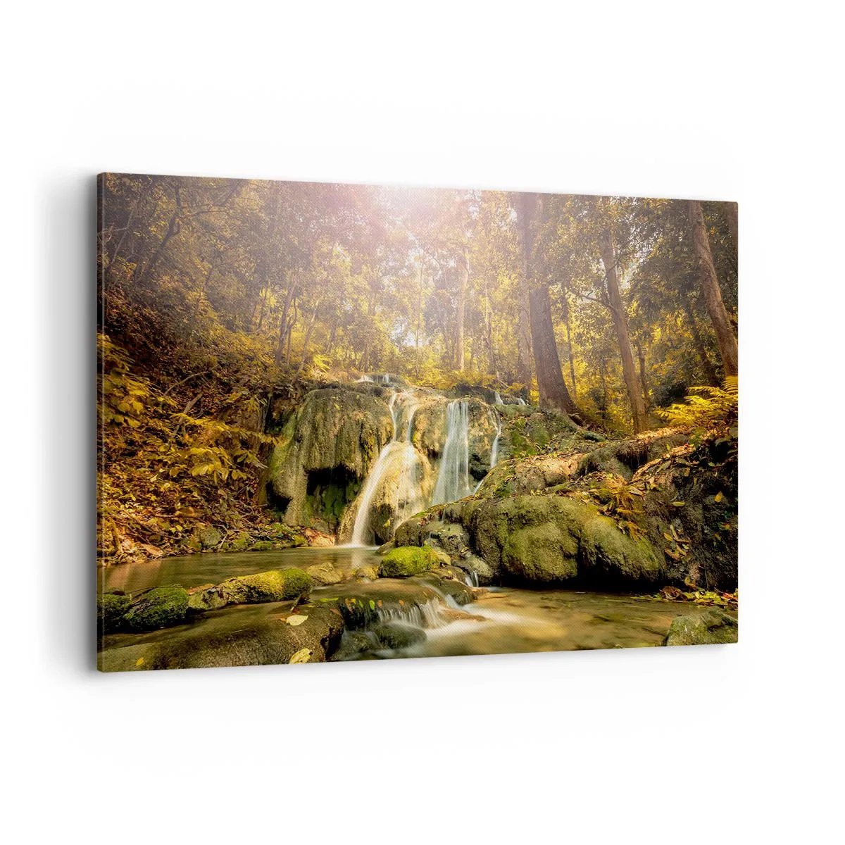 Quadro em tela - Cascata na floresta - 100x70 cm