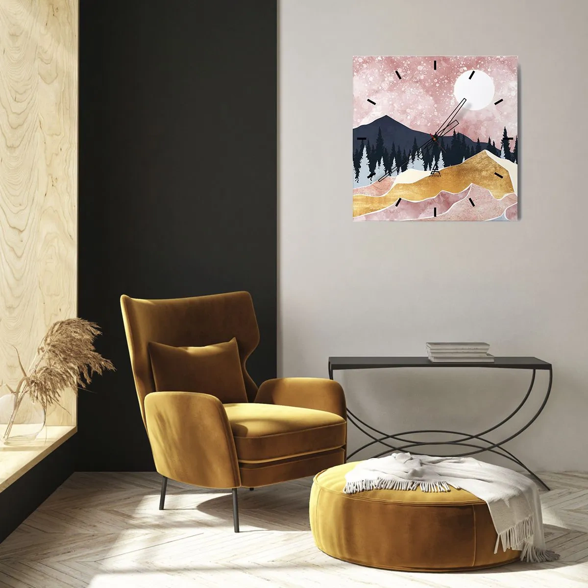 Relógio de parede - Relógio em vidro - Ronda Noturna - 30x30 cm