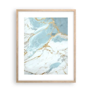 Pôster com moldura de carvalho claro - Riqueza de pedra - 40x50 cm