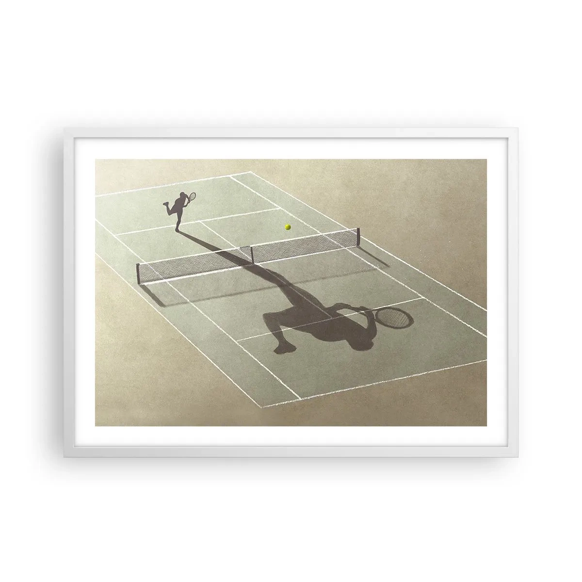 Pôster em moldura branca - Supera-te - 70x50 cm