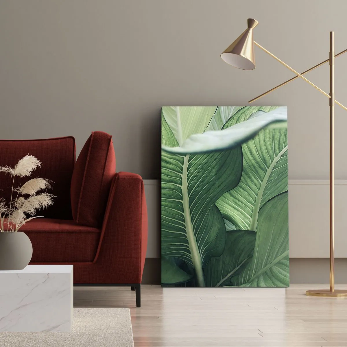 Quadro em tela - Vida intensamente verde - 70x100 cm