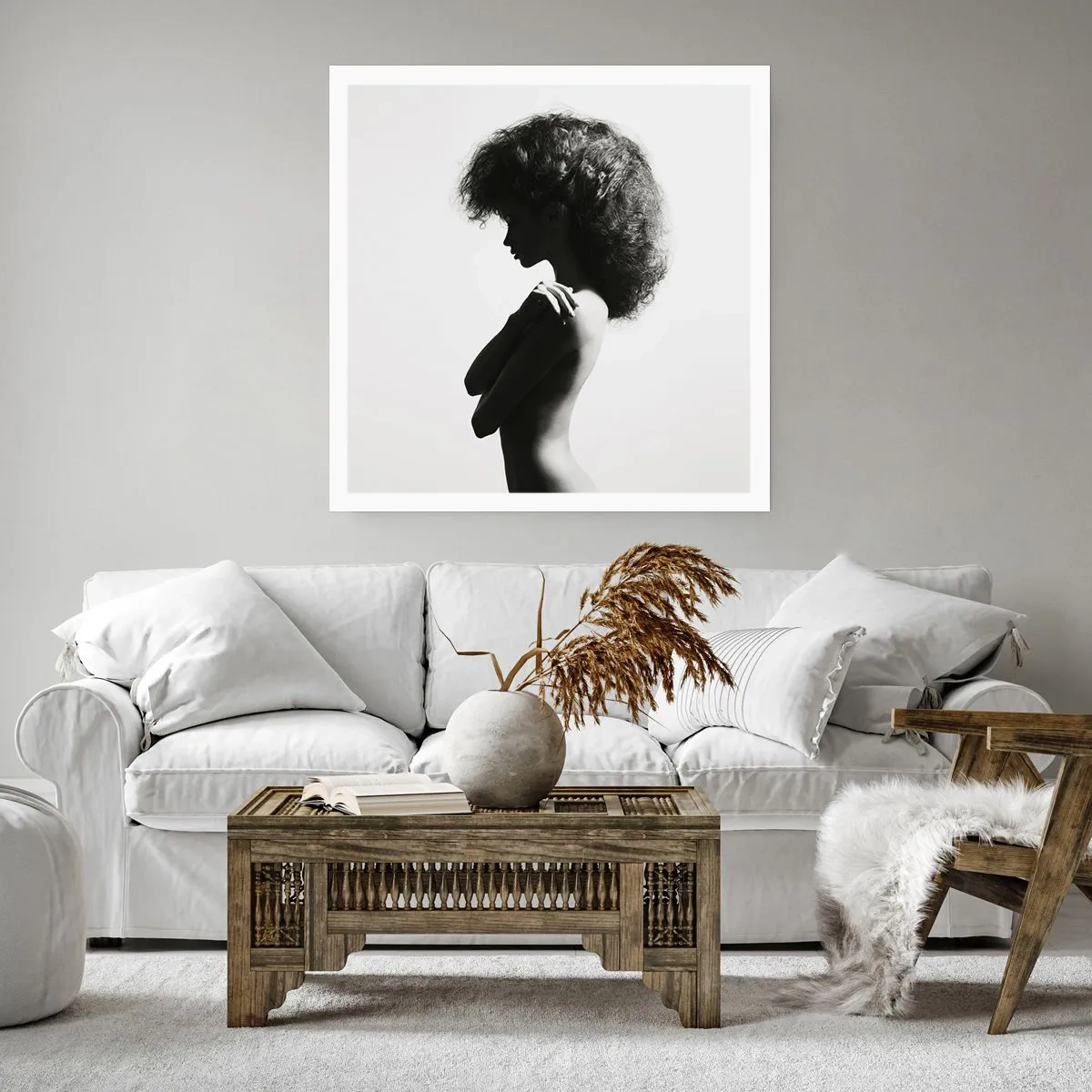 Pôster - Como uma flor em um caule fino - 30x30 cm