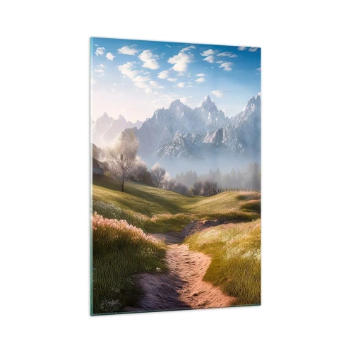 Quadro em vidro - Vale idílico - 70x100 cm