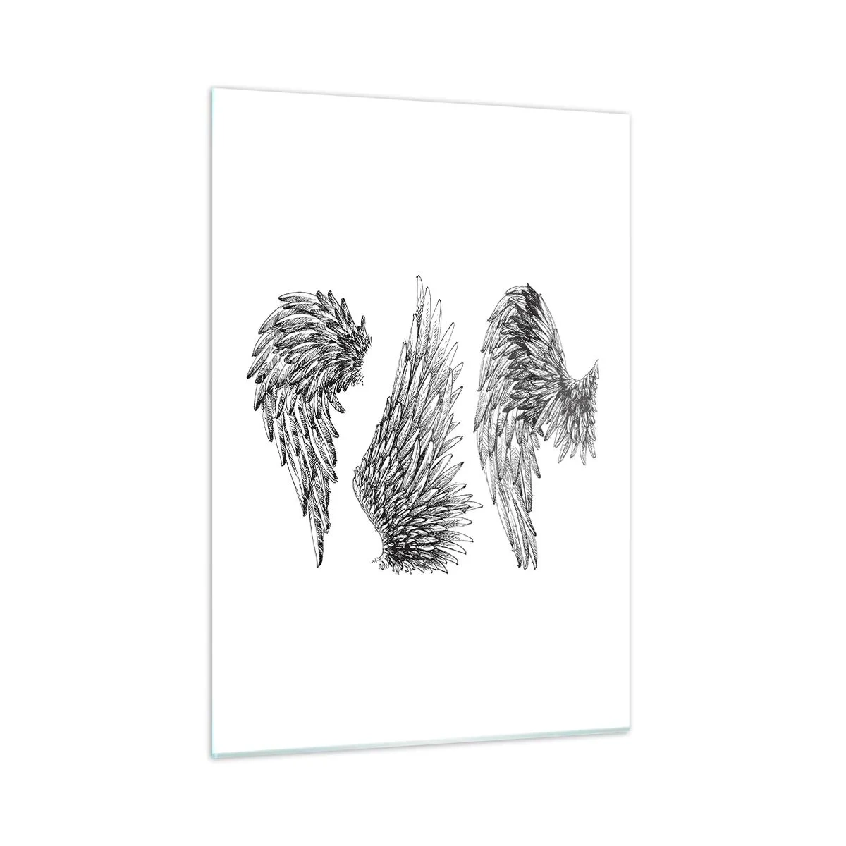 Quadro em vidro - Você também pode se tornar um anjo - 50x70 cm