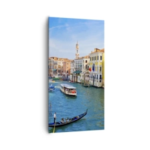 Quadro em tela - Tráfego único no mundo - 65x120 cm