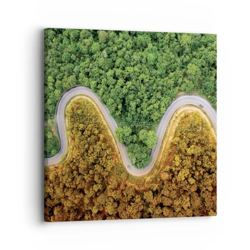 Quadro em tela - Fronteiras e descobertas - 30x30 cm