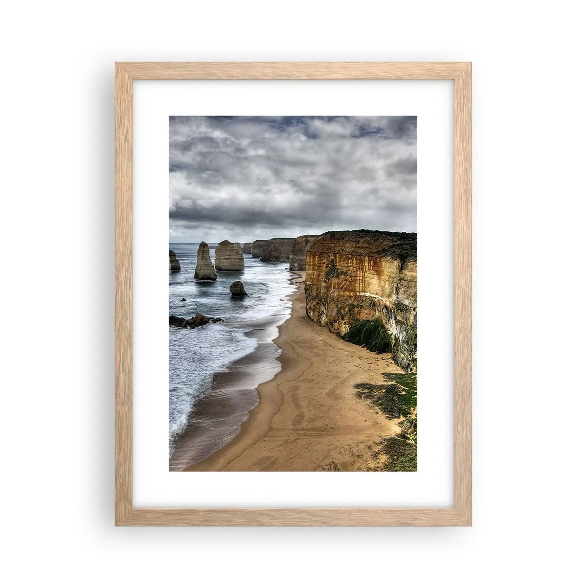 Pôster com moldura de carvalho claro - Beleza crua - 30x40 cm