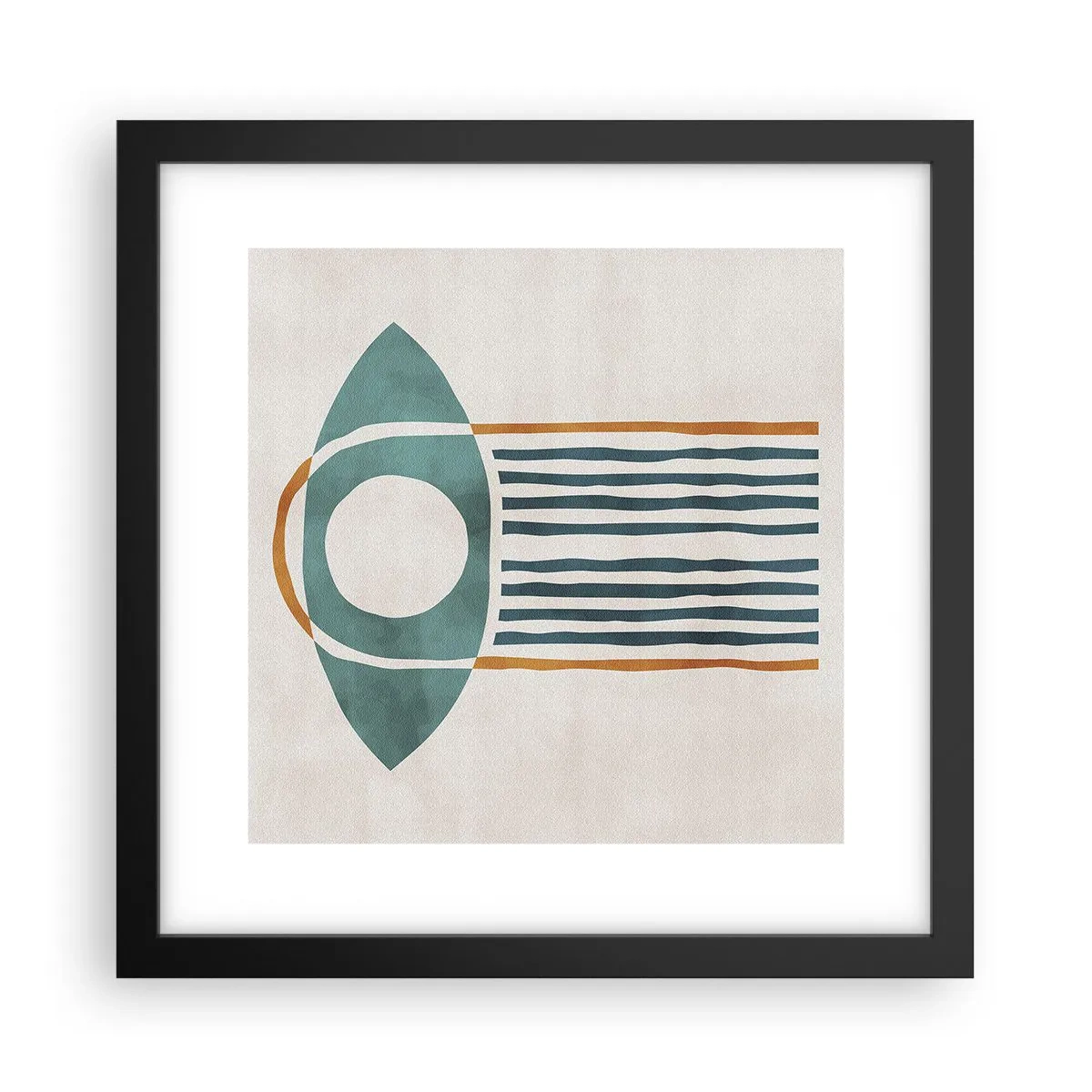 Pôster com moldura preta - Sinais e rituais - 30x30 cm