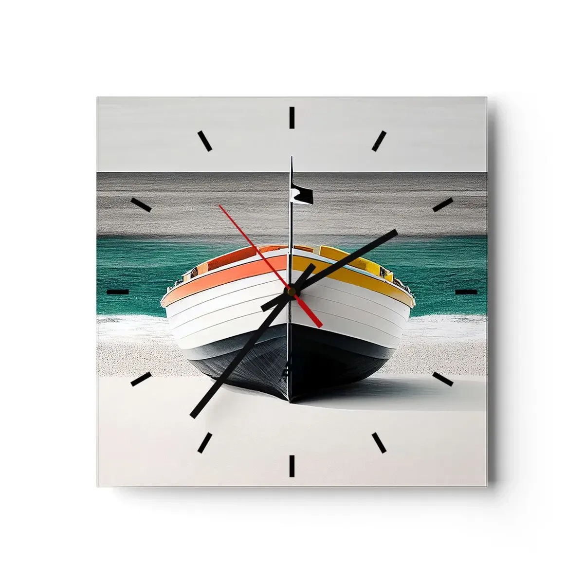 Relógio de parede - Relógio em vidro - No seu lugar - 30x30 cm
