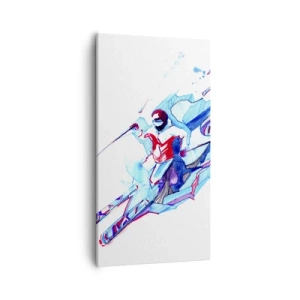 Quadro em tela - A corrida louca pela alegria - 55x100 cm