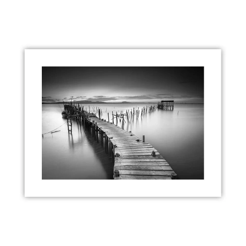 Pôster - A tranquilidade de uma costa esquecida - 40x30 cm