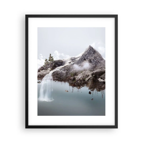 Pôster com moldura preta - Pelos olhos de um surrealista - 40x50 cm