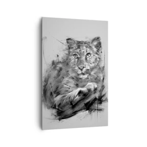 Quadro em tela - Sim, estou a ouvir atentamente - 80x120 cm