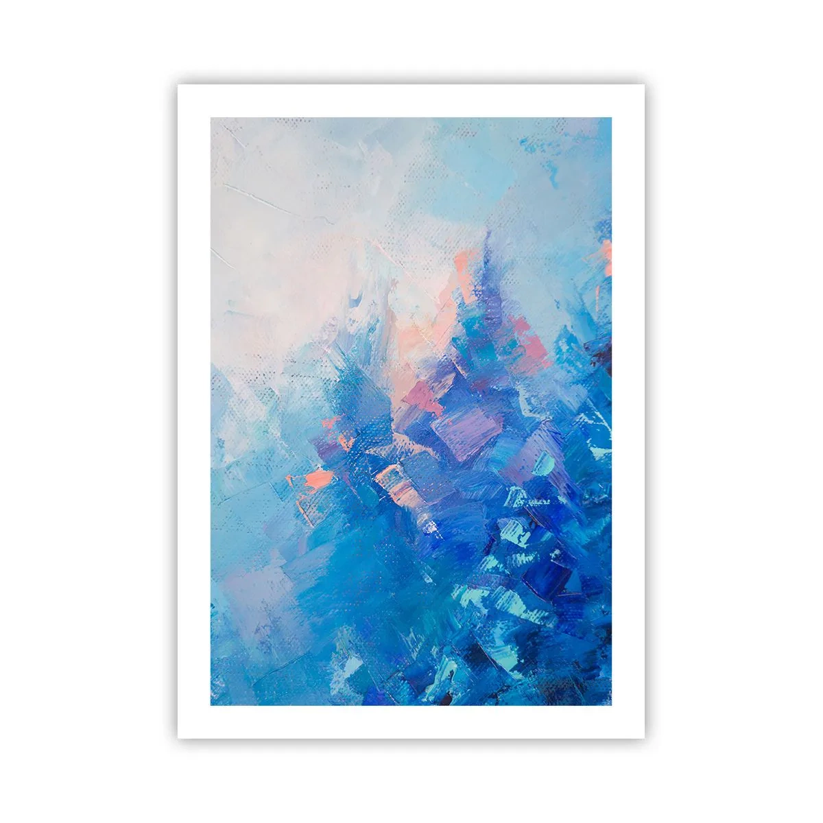 Pôster - Abstração de inverno - 50x70 cm