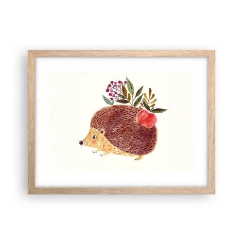 Pôster com moldura de carvalho claro - Já gostas de mim - 40x30 cm