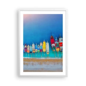 Pôster em moldura branca - Vista panorâmica - 50x70 cm