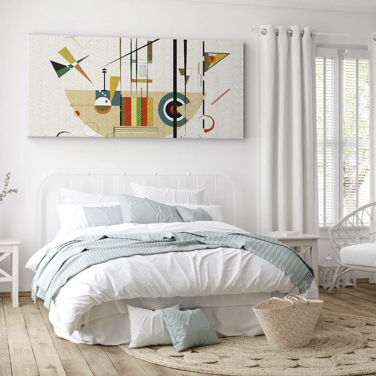 Quadro em tela - E o mundo ri - 100x40 cm